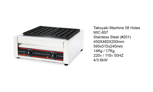 Takoyaki Machine 58 Holes